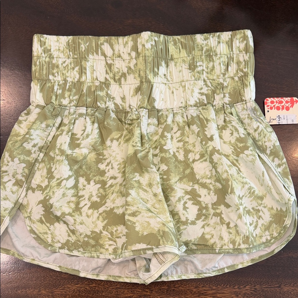 Green Patterned free people The Way Home Women's Shorts